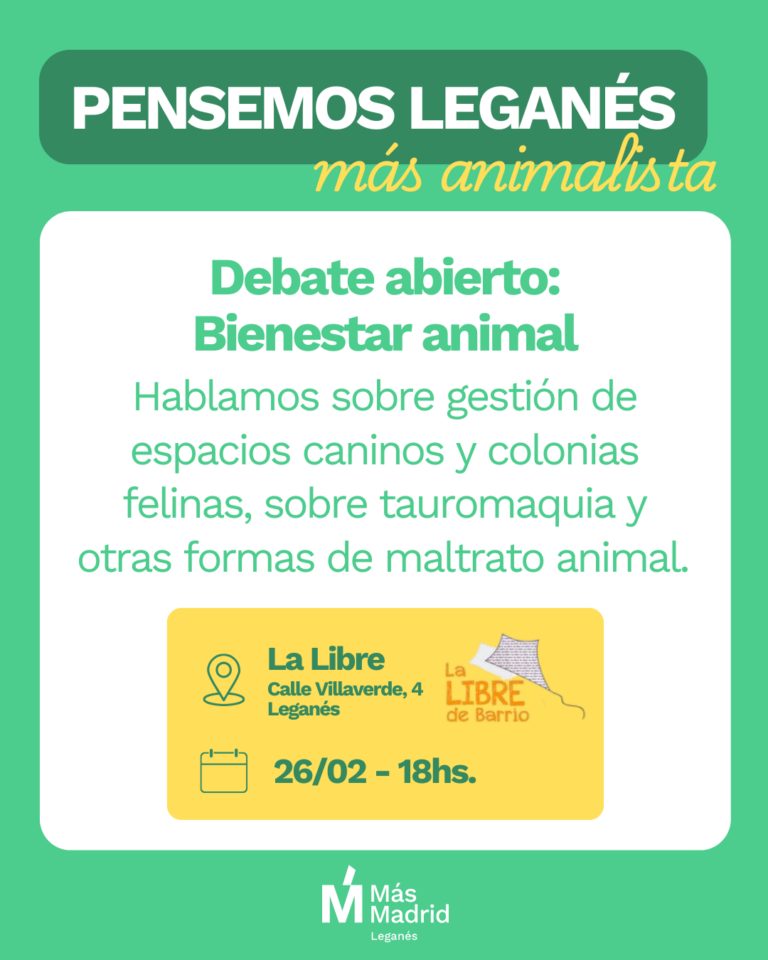 Pensemos Leganés: bienestar animal
